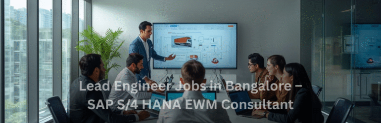 Lead Engineer Jobs in Bangalore | SAP S/4 HANA EWM